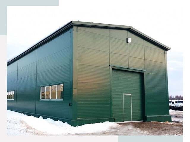 Двускатные ангары в Горном-Алтайске