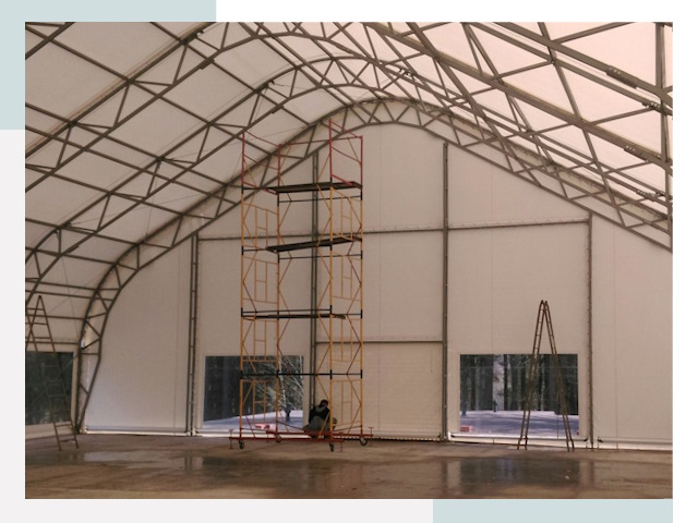 Шатровые ангары в Горном-Алтайске