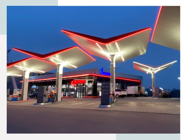 Навесы для АЗС в Горном-Алтайске