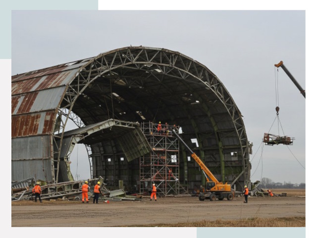 Демонтаж ангаров в Горном-Алтайске