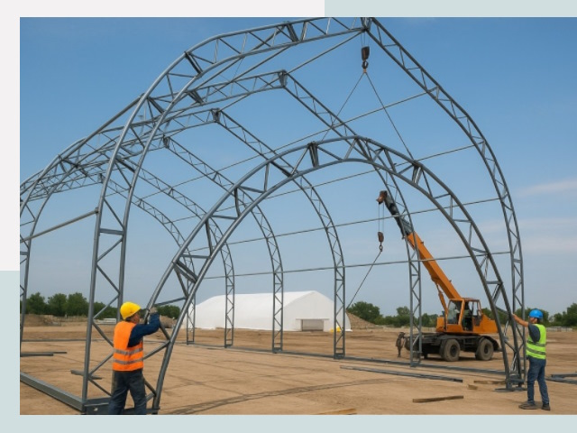 Монтаж ангаров в Горном-Алтайске от 622 руб. - Надежно и быстро